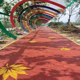 彩色混凝土路 車行彩色透水混凝土 無(wú)砂透水混凝土 海綿城市透水混凝土