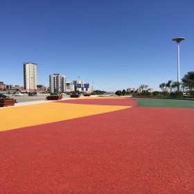 萬州區(qū) 彩色透水混凝土地坪 彩色透水砼 彩色透水地面 生態(tài)透水路面 做工精細(xì)材料廠家
