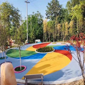 泉州市 生態(tài)透水混凝土 c25彩色混凝土 彩色透水地面 海綿透水地坪 做工精細的材料廠家