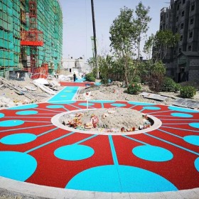 淮北市 生態(tài)透水混凝土 海綿城市透水道路 彩色透水砼 材料廠(chǎng)家