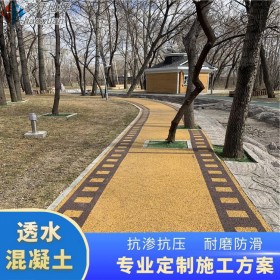 麗江市 透水整體路面 彩色混凝土透水 藝術透水地坪 材料廠家生產(chǎn)直銷