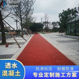 混凝土透水道路 透水混凝土彩色 彩色透水砼地坪 公司直銷(xiāo)