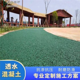 室外透水路面 透水地坪 專(zhuān)業(yè)的透水混凝土 廠家直銷(xiāo) 量大免費(fèi)送貨到工地