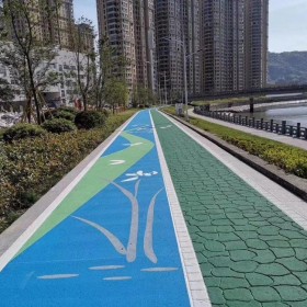 普洱市 彩色透水地坪 透水整體路面 彩色砼原材料 現(xiàn)貨供應